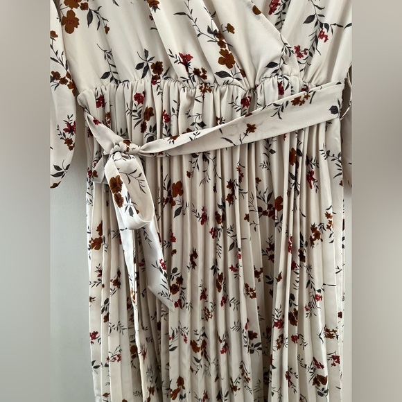 CITRUS & LEMON boho floral maxi dress, long sleeves - Picture 4 of 12